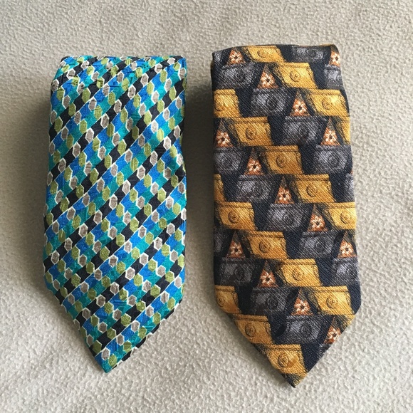 Ermenegildo ZEGNA Woven Paisley Silk Tie MSRP$240 Handmade  Zegna Silk Tie Bundle $55 for 2